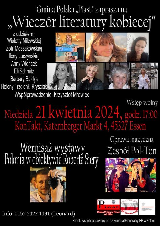 Wieczor literatury Piast 21.04